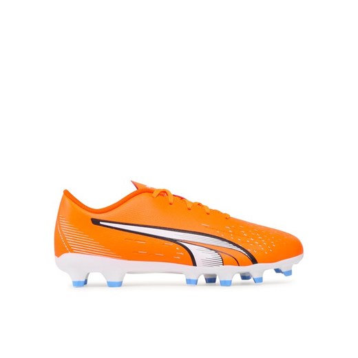 Buty do piłki nożnej Puma Ultra Play Fg/Ag Jr 107233 01 Koralowy ze sklepu eobuwie.pl w kategorii Buty sportowe dziecięce - zdjęcie 182112829