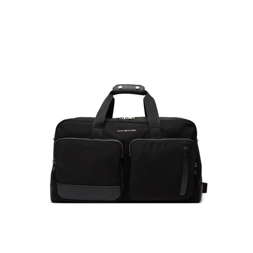 Torba Tommy Hilfiger Th Business Nylon Duffle AM0AM13382 Czarny ze sklepu eobuwie.pl w kategorii Torby podróżne - zdjęcie 182112929