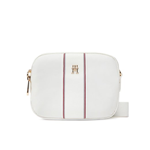 Torebka Tommy Hilfiger Poppy Camera Bag Corp AW0AW17230 Biały ze sklepu eobuwie.pl w kategorii Listonoszki - zdjęcie 182112955