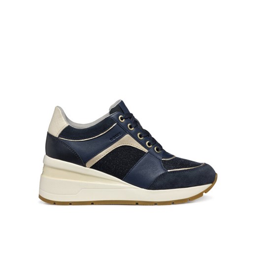 Sneakersy Geox D Zosma D558LA 085LY C4002 Granatowy ze sklepu eobuwie.pl w kategorii Buty sportowe damskie - zdjęcie 182113069