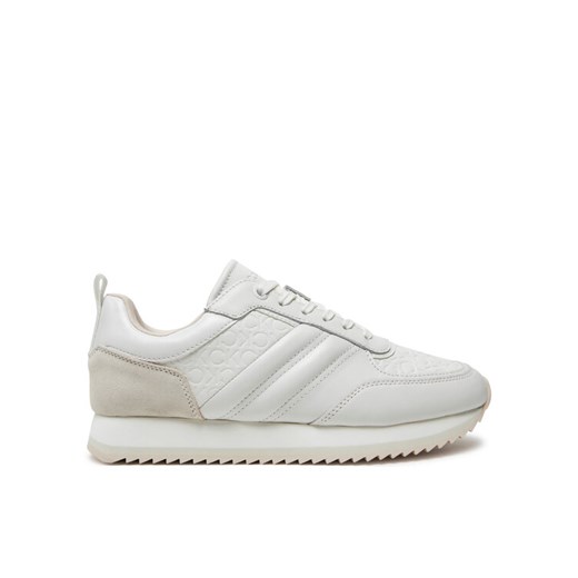 Sneakersy Calvin Klein Runner Lace Up Saff Mono HW0HW02102 Biały ze sklepu eobuwie.pl w kategorii Buty sportowe damskie - zdjęcie 182113088