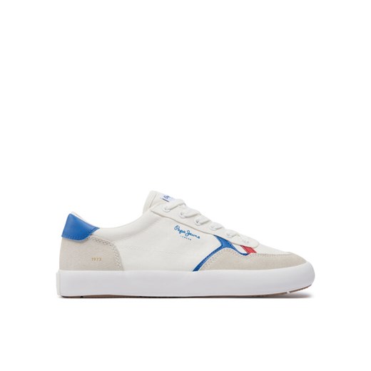 Sneakersy Pepe Jeans Travis Brit M PMS31038 Biały ze sklepu eobuwie.pl w kategorii Trampki męskie - zdjęcie 182113089