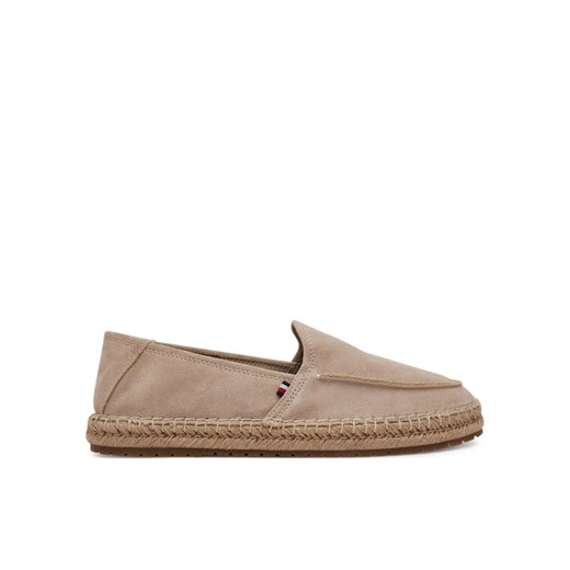 Espadryle Tommy Hilfiger Hilfiger Flex Espa Suede Loafer FM0FM05392 Beżowy ze sklepu eobuwie.pl w kategorii Espadryle męskie - zdjęcie 182113175