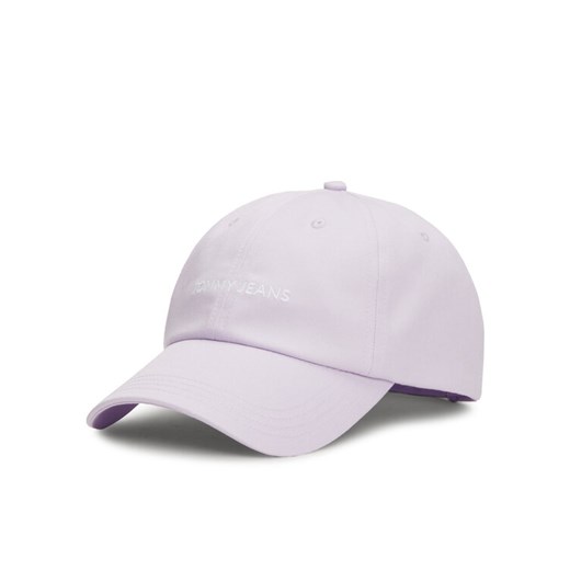 Czapka z daszkiem Tommy Jeans Linear Logo AW0AW15845 Fioletowy ze sklepu eobuwie.pl w kategorii Czapki z daszkiem damskie - zdjęcie 182113195