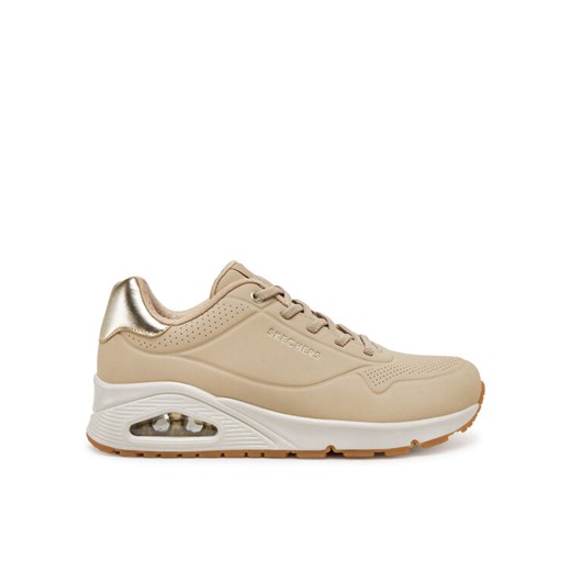 Sneakersy Skechers 155196/NUDE Beżowy ze sklepu eobuwie.pl w kategorii Buty sportowe damskie - zdjęcie 182113245