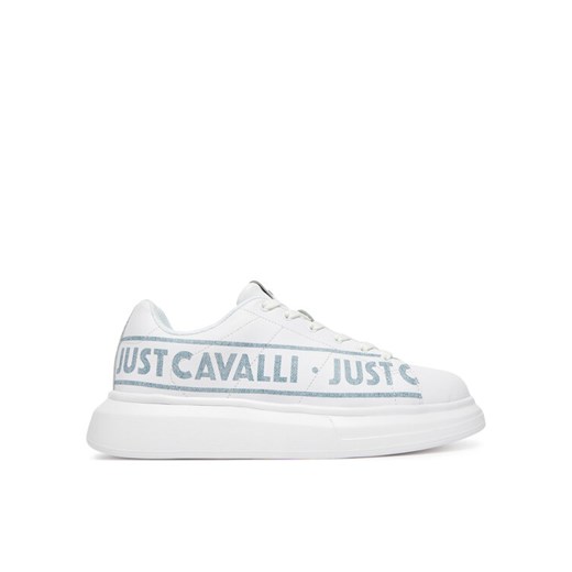 Sneakersy Just Cavalli 78QA3SBC ZPA95 Biały ze sklepu eobuwie.pl w kategorii Buty sportowe męskie - zdjęcie 182113259
