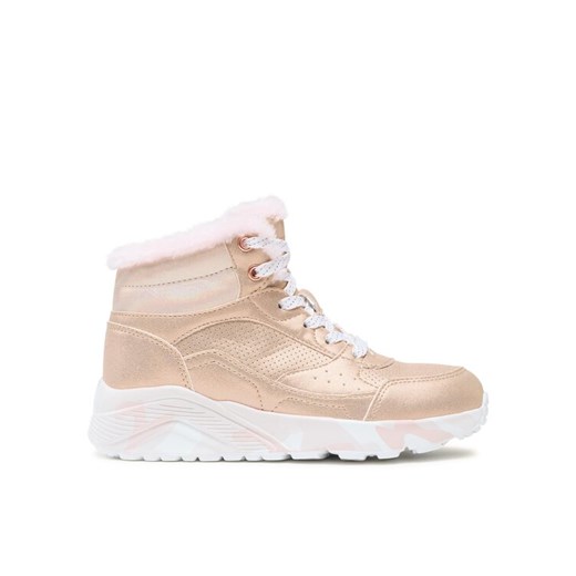 Sneakersy Skechers Uno Lite Camo Dazzle 310485L/GDPK Złoty ze sklepu eobuwie.pl w kategorii Buty zimowe dziecięce - zdjęcie 182113417