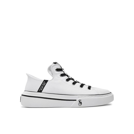 Sneakersy Skechers Snoop One-Boss Life Canvas 251026/WBK Biały ze sklepu eobuwie.pl w kategorii Trampki damskie - zdjęcie 182113458