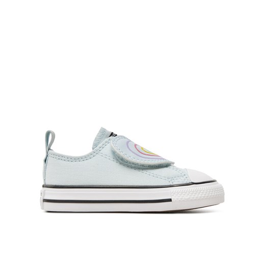 Trampki Converse Chuck Taylor All Star Heart Strap Easy-On A08380C Szary ze sklepu eobuwie.pl w kategorii Trampki dziecięce - zdjęcie 182113537