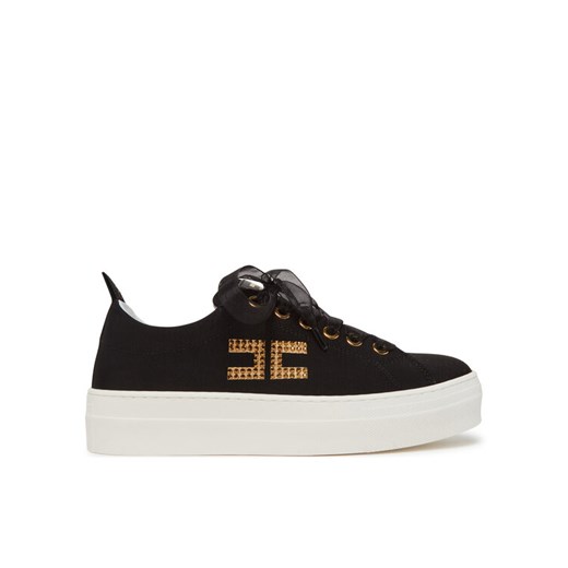 Sneakersy Elisabetta Franchi F4-A9E-0241 Czarny ze sklepu eobuwie.pl w kategorii Buty sportowe damskie - zdjęcie 182113597