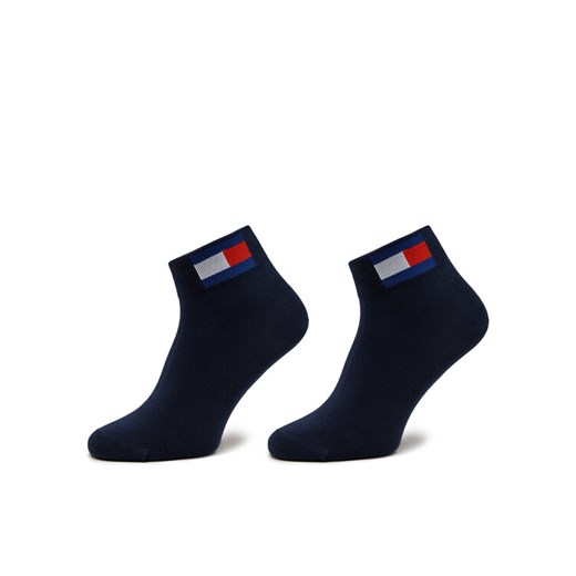 Zestaw 2 par wysokich skarpet unisex Tommy Jeans 701228223 Granatowy ze sklepu eobuwie.pl w kategorii Skarpetki męskie - zdjęcie 182113798