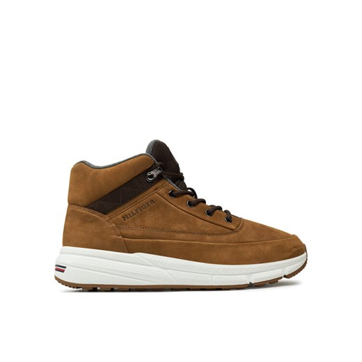 Sneakersy Tommy Hilfiger Hilfiger Warm Nubuck Hybrid B FM0FM05189 Brązowy Tommy Hilfiger 40 eobuwie.pl