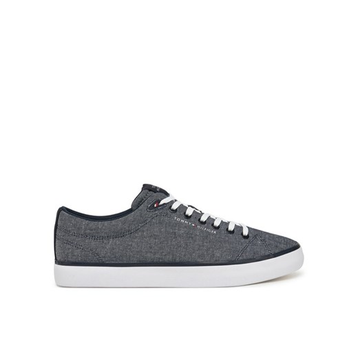 Tenisówki Tommy Hilfiger Th Hi Vulc Low Core Chambray FM0FM05389 Niebieski ze sklepu eobuwie.pl w kategorii Trampki męskie - zdjęcie 182113888
