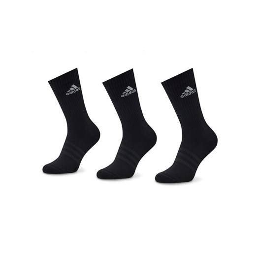 Skarpety wysokie unisex adidas Cushioned Crew Socks 3 Pairs IC1310 Czarny ze sklepu eobuwie.pl w kategorii Skarpetki męskie - zdjęcie 182113935