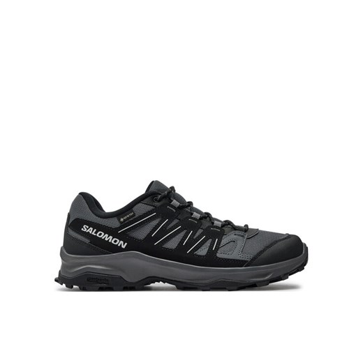 Trekkingi Salomon Grivola Gore-Tex L47605900 Szary ze sklepu eobuwie.pl w kategorii Buty trekkingowe męskie - zdjęcie 182114079