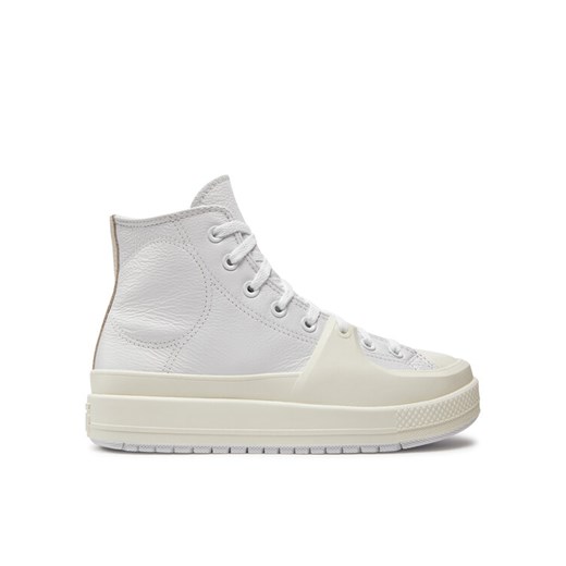 Trampki Converse Chuck Taylor All Star Construct Leather A02116C Biały ze sklepu eobuwie.pl w kategorii Trampki damskie - zdjęcie 182114139