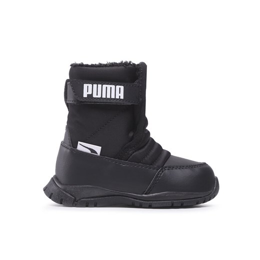 Śniegowce Puma Nieve Boot Wtr Ac Inf 380746 03 Czarny ze sklepu eobuwie.pl w kategorii Buty zimowe dziecięce - zdjęcie 182114486