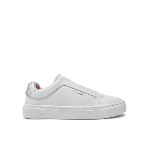 Sneakersy Calvin Klein Cupsole Slip On W/Ml HW0HW02289 Biały ze sklepu eobuwie.pl w kategorii Buty sportowe damskie - zdjęcie 182114519