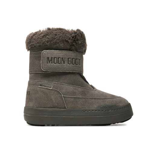 Śniegowce Moon Boot Junior Park Dtrap Boot Suede 80D3440040 Szary ze sklepu eobuwie.pl w kategorii Buty zimowe dziecięce - zdjęcie 182114526