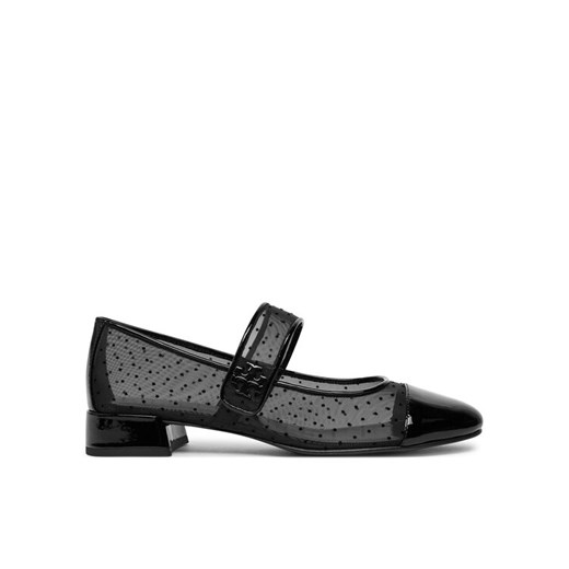 Baleriny Tory Burch Cap-Toe Mary Jane 162496 Czarny ze sklepu eobuwie.pl w kategorii Balerinki - zdjęcie 182114725