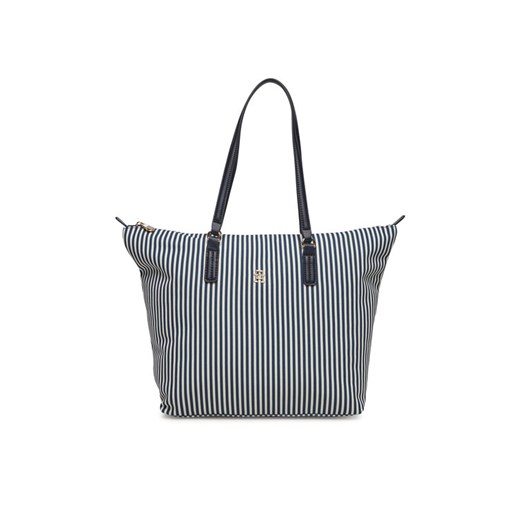 Torebka Tommy Hilfiger Poppy Summer Tote AW0AW17203 Granatowy ze sklepu eobuwie.pl w kategorii Torby Shopper bag - zdjęcie 182114866