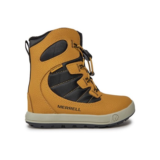 Śniegowce Merrell Snow Bank 4.0 Wtrpf Mk267146 Brązowy ze sklepu eobuwie.pl w kategorii Buty zimowe dziecięce - zdjęcie 182114938