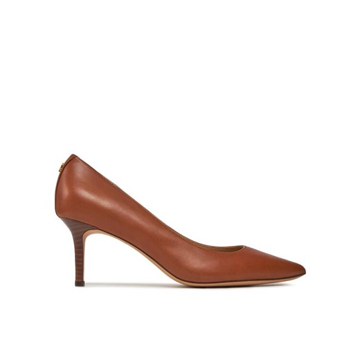 Szpilki LAUREN RALPH LAUREN 802940602002 Brązowy ze sklepu eobuwie.pl w kategorii Czółenka - zdjęcie 182115058