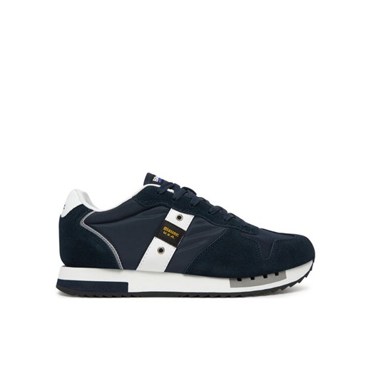 Sneakersy Blauer S5QUEENS01/MES-NVY/WHI Granatowy ze sklepu eobuwie.pl w kategorii Buty sportowe męskie - zdjęcie 182115087
