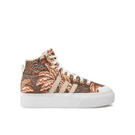 Trampki adidas Bravada 2.0 Mid Platform ID1074 Brązowy ze sklepu eobuwie.pl w kategorii Trampki damskie - zdjęcie 182115096