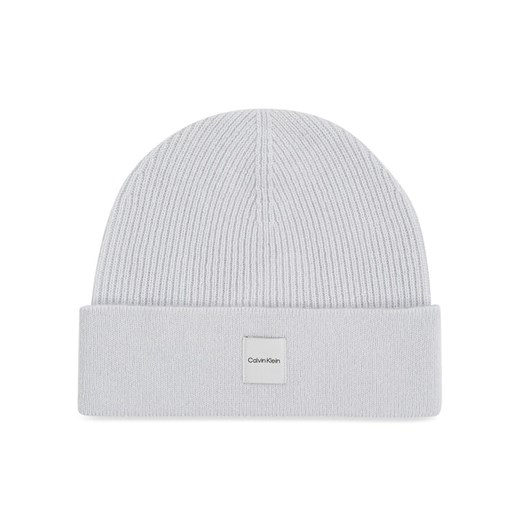 Czapka Calvin Klein Chunky K60K612584 Błękitny ze sklepu eobuwie.pl w kategorii Czapki zimowe damskie - zdjęcie 182115139