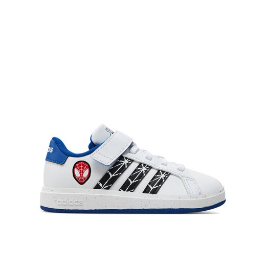 Sneakersy adidas Grand Court Spider-Man El K IF0925 Biały ze sklepu eobuwie.pl w kategorii Buty sportowe dziecięce - zdjęcie 182115328