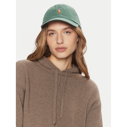 Czapka z daszkiem Polo Ralph Lauren 211954881001 Zielony ze sklepu eobuwie.pl w kategorii Czapki z daszkiem damskie - zdjęcie 182115397