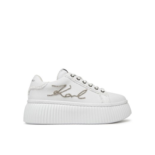Sneakersy KARL LAGERFELD KL42372S Biały ze sklepu eobuwie.pl w kategorii Buty sportowe damskie - zdjęcie 182115506