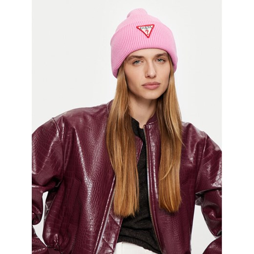 Czapka Guess AW5234 VIS01 Różowy ze sklepu eobuwie.pl w kategorii Czapki zimowe damskie - zdjęcie 182115648