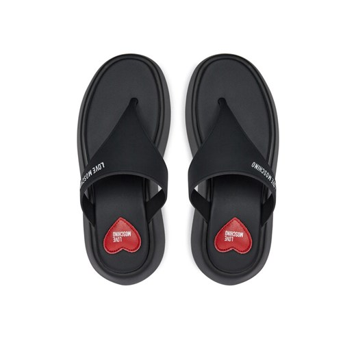 Japonki LOVE MOSCHINO JA28097I0II39000 Czarny ze sklepu eobuwie.pl w kategorii Klapki damskie - zdjęcie 182115795