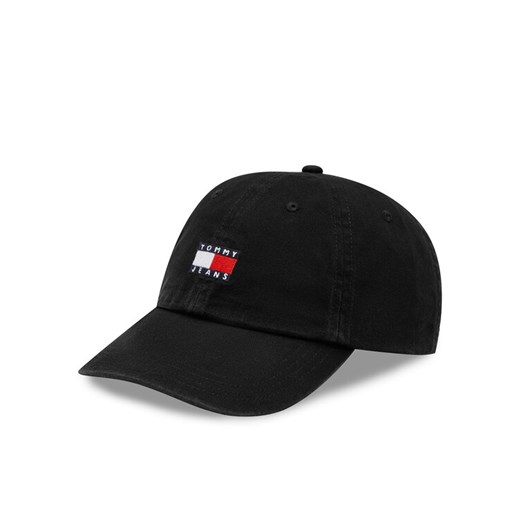 Czapka z daszkiem Tommy Jeans Heritage AM0AM12020 Czarny ze sklepu eobuwie.pl w kategorii Czapki z daszkiem męskie - zdjęcie 182115857