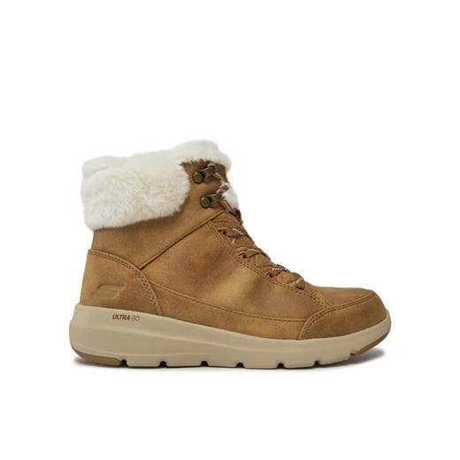 Botki Skechers Glacial Ultra Cozyly 144178/CSNT Brązowy ze sklepu eobuwie.pl w kategorii Botki - zdjęcie 182115985