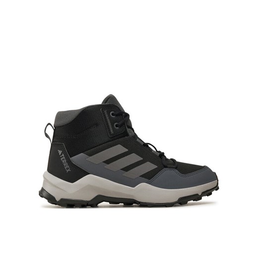 Trekkingi adidas Terrex Ax4r Mid IF6520 Czarny ze sklepu eobuwie.pl w kategorii Buty trekkingowe dziecięce - zdjęcie 182116079