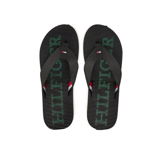 Japonki Tommy Hilfiger Massage Beach Sandal FM0FM05443 Czarny ze sklepu eobuwie.pl w kategorii Klapki męskie - zdjęcie 182116138