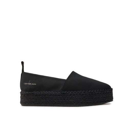 Espadryle Calvin Klein Jeans Platform Espadrille Mix Ml Mtl YW0YW01622 Czarny ze sklepu eobuwie.pl w kategorii Espadryle damskie - zdjęcie 182116165