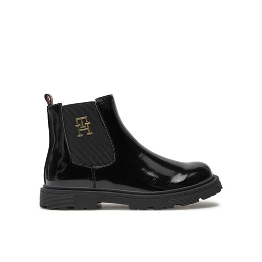 Botki Tommy Hilfiger Chelsea Boot T1A5-33563-0343 S Czarny ze sklepu eobuwie.pl w kategorii Buty zimowe dziecięce - zdjęcie 182116285