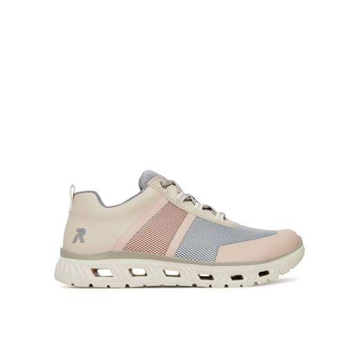 Sneakersy Rieker M6006-90 Beżowy ze sklepu eobuwie.pl w kategorii Buty sportowe damskie - zdjęcie 182116306