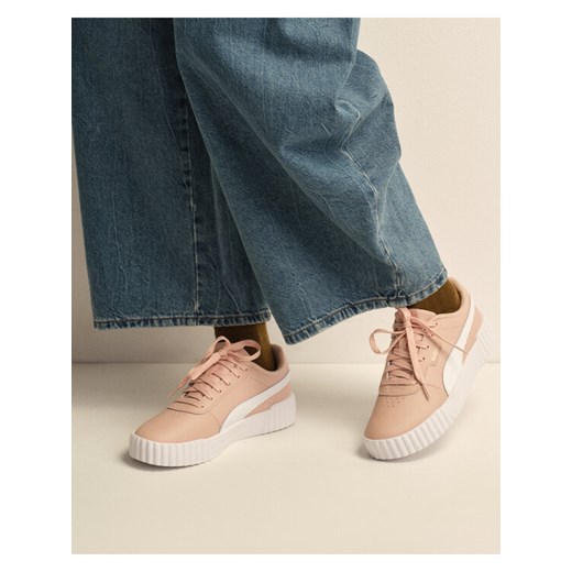 Sneakersy Puma CARINA 3.0 JR 40147604 Różowy ze sklepu eobuwie.pl w kategorii Buty sportowe dziecięce - zdjęcie 182116317