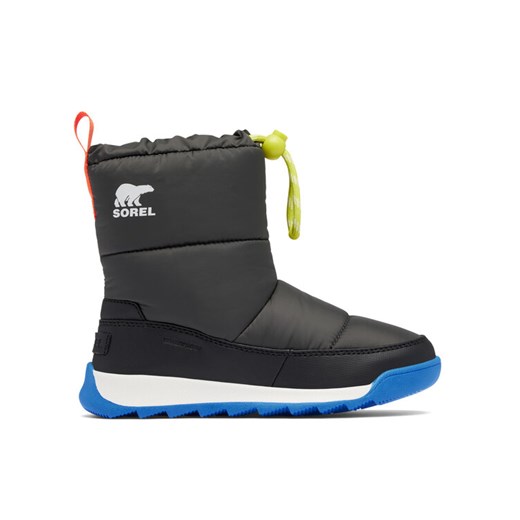 Śniegowce Sorel Youth Whitney™ II Plus Puffy Wp 2088571093 Szary ze sklepu eobuwie.pl w kategorii Buty zimowe dziecięce - zdjęcie 182116395