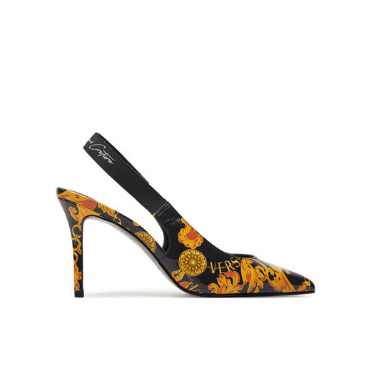 Sandały Versace Jeans Couture 77VA3S52 ZS366 Czarny ze sklepu eobuwie.pl w kategorii Sandały damskie - zdjęcie 182116569