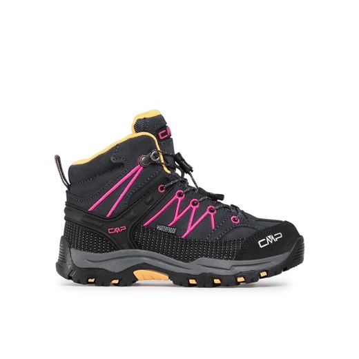 Trekkingi CMP Kids Rigel Mid Trekking Shoe Wp 3Q12944 Czarny ze sklepu eobuwie.pl w kategorii Buty trekkingowe dziecięce - zdjęcie 182116636