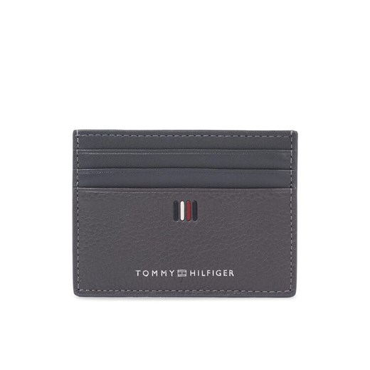 Etui na karty kredytowe Tommy Hilfiger Th Central Cc Holder AM0AM11858 Szary ze sklepu eobuwie.pl w kategorii Portfele męskie - zdjęcie 182116866