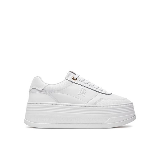 Sneakersy Tommy Hilfiger FW0FW08379 Biały ze sklepu eobuwie.pl w kategorii Buty sportowe damskie - zdjęcie 182117039