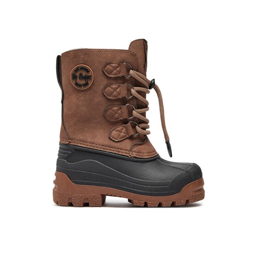 Śniegowce Lee Cooper LCJ-24-44-2842K Brązowy ze sklepu eobuwie.pl w kategorii Buty zimowe dziecięce - zdjęcie 182117147