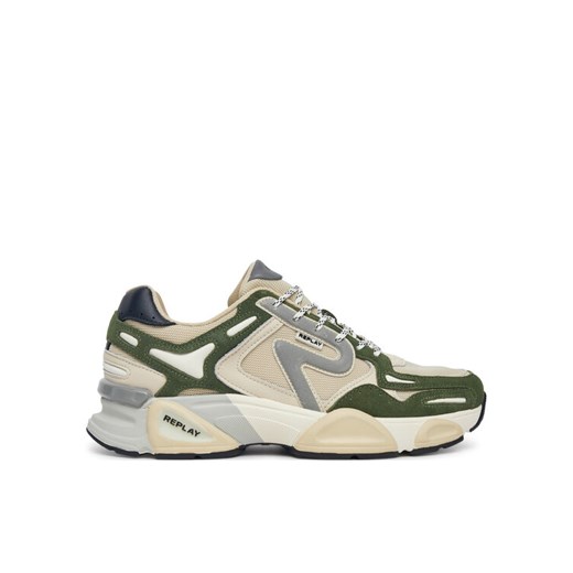 Sneakersy REPLAY GMS9M .000.C0008T Zielony ze sklepu eobuwie.pl w kategorii Buty sportowe męskie - zdjęcie 182117298